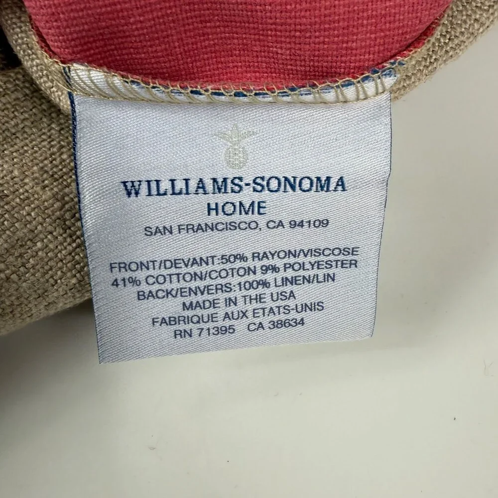 Williams-Sonoma Home Maeve Pink Rectangular Lumbar Velvet Pillow Cover